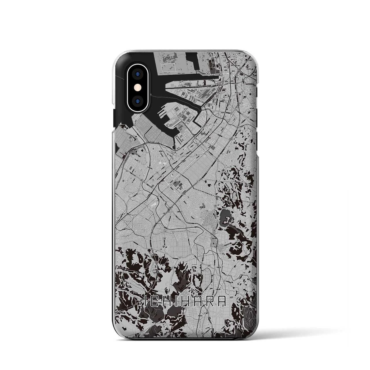 【市原(千葉県)】地図柄iPhoneケース(クリアタイプ)