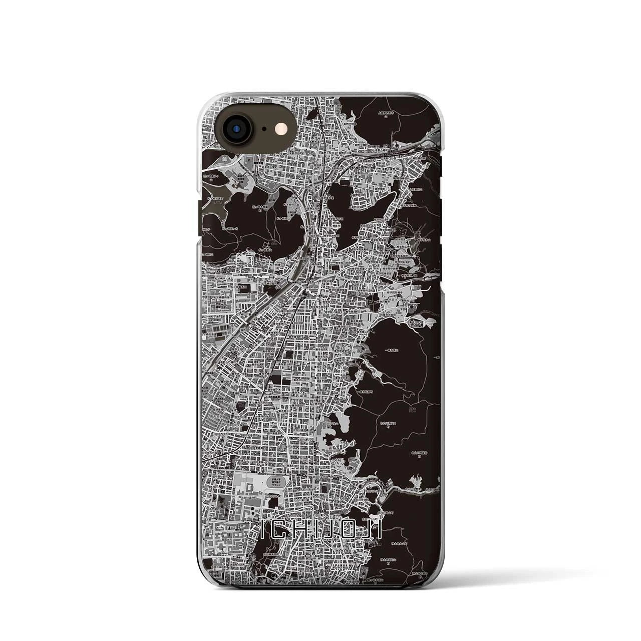 【一乗寺(京都府)】地図柄iPhoneケース(クリアタイプ)