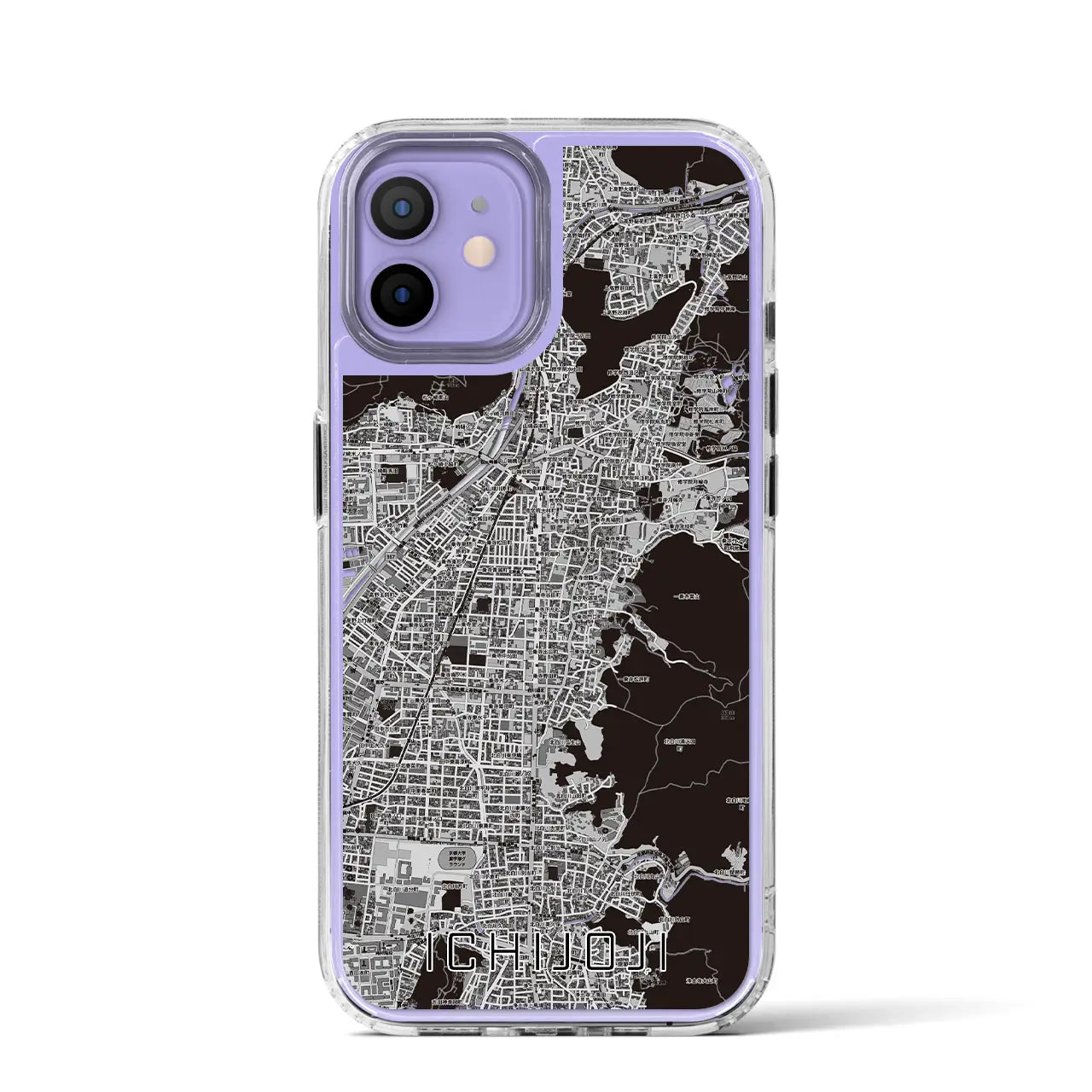 【一乗寺(京都府)】地図柄iPhoneケース(MagSafeタイプ)