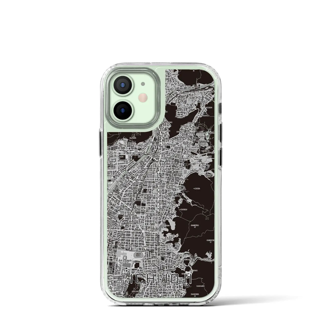【一乗寺(京都府)】地図柄iPhoneケース(MagSafeタイプ)