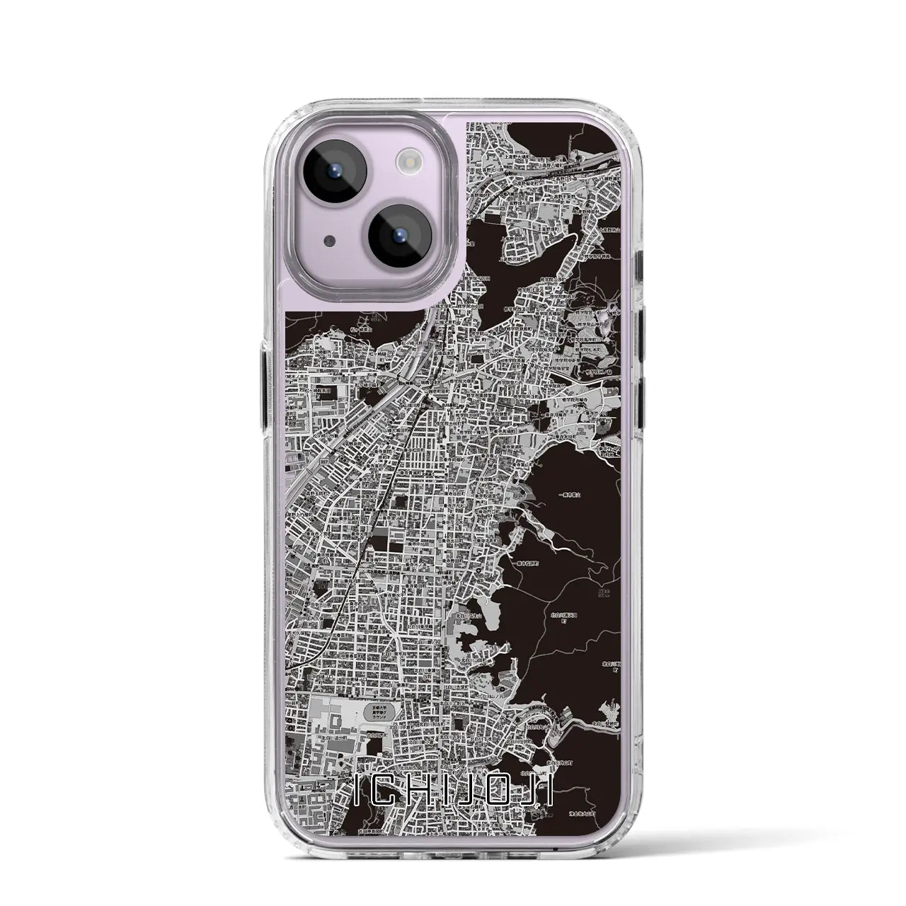 【一乗寺(京都府)】地図柄iPhoneケース(MagSafeタイプ)