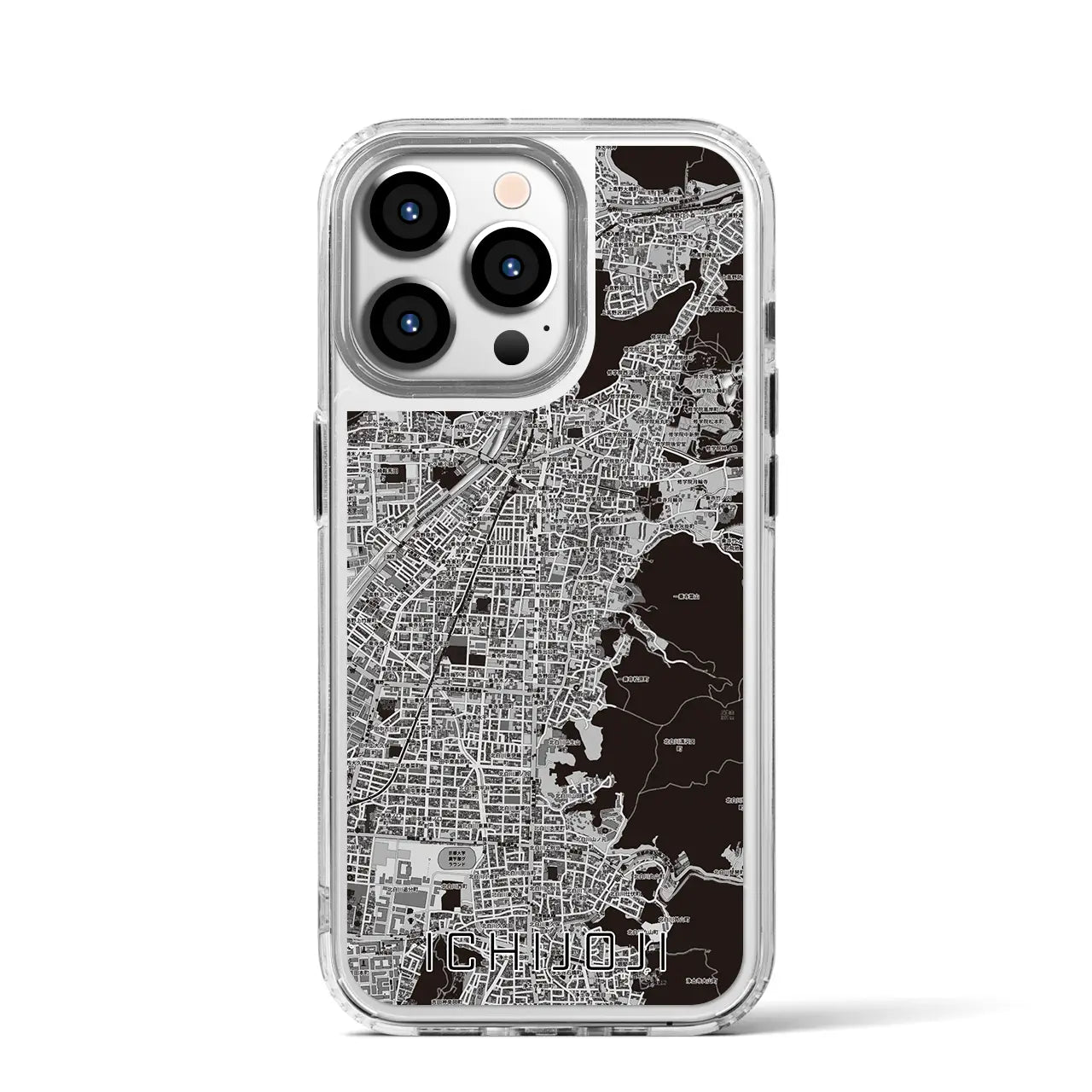 【一乗寺(京都府)】地図柄iPhoneケース(MagSafeタイプ)