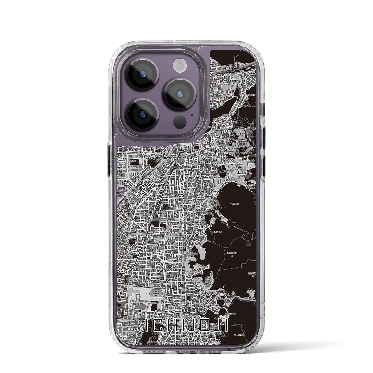 【一乗寺(京都府)】地図柄iPhoneケース(MagSafeタイプ)