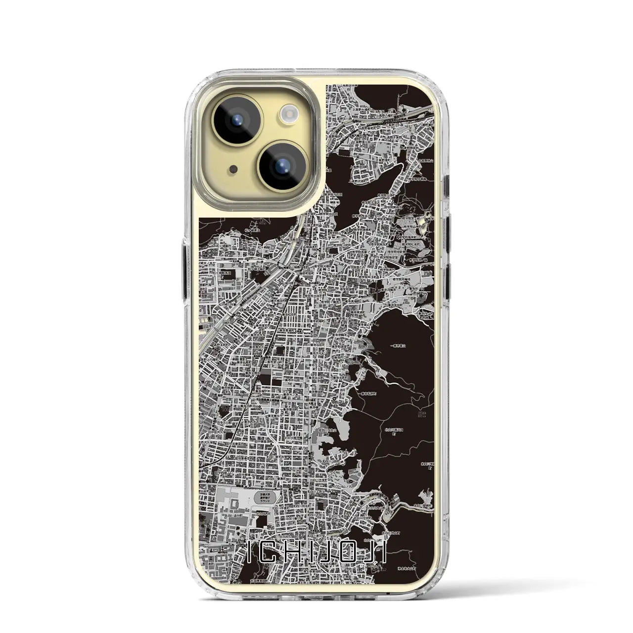 【一乗寺(京都府)】地図柄iPhoneケース(MagSafeタイプ)