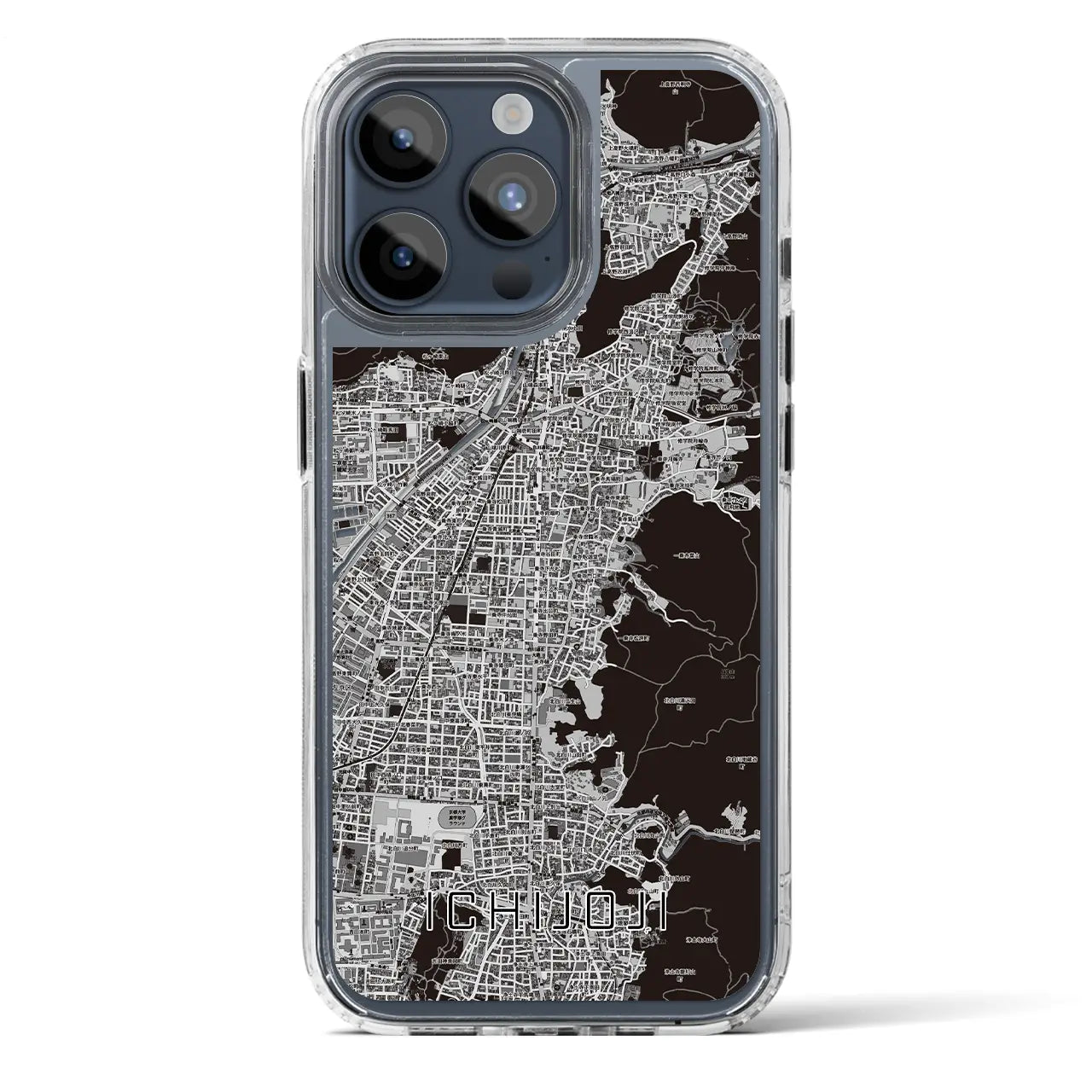 【一乗寺(京都府)】地図柄iPhoneケース(MagSafeタイプ)