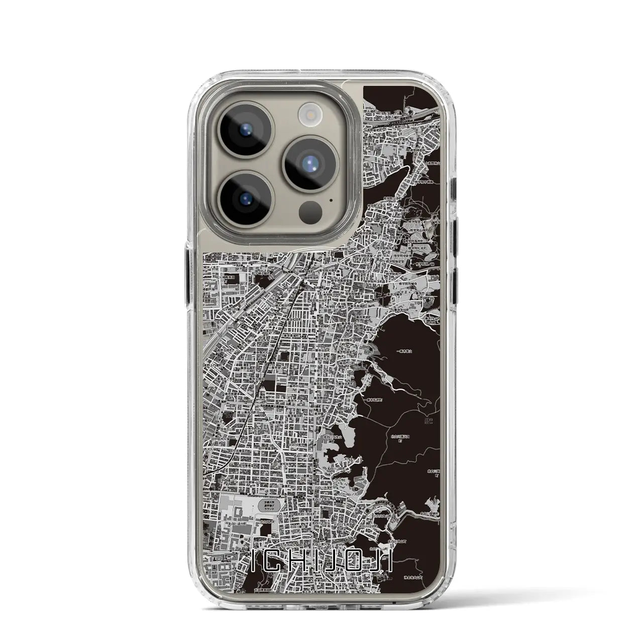 【一乗寺(京都府)】地図柄iPhoneケース(MagSafeタイプ)