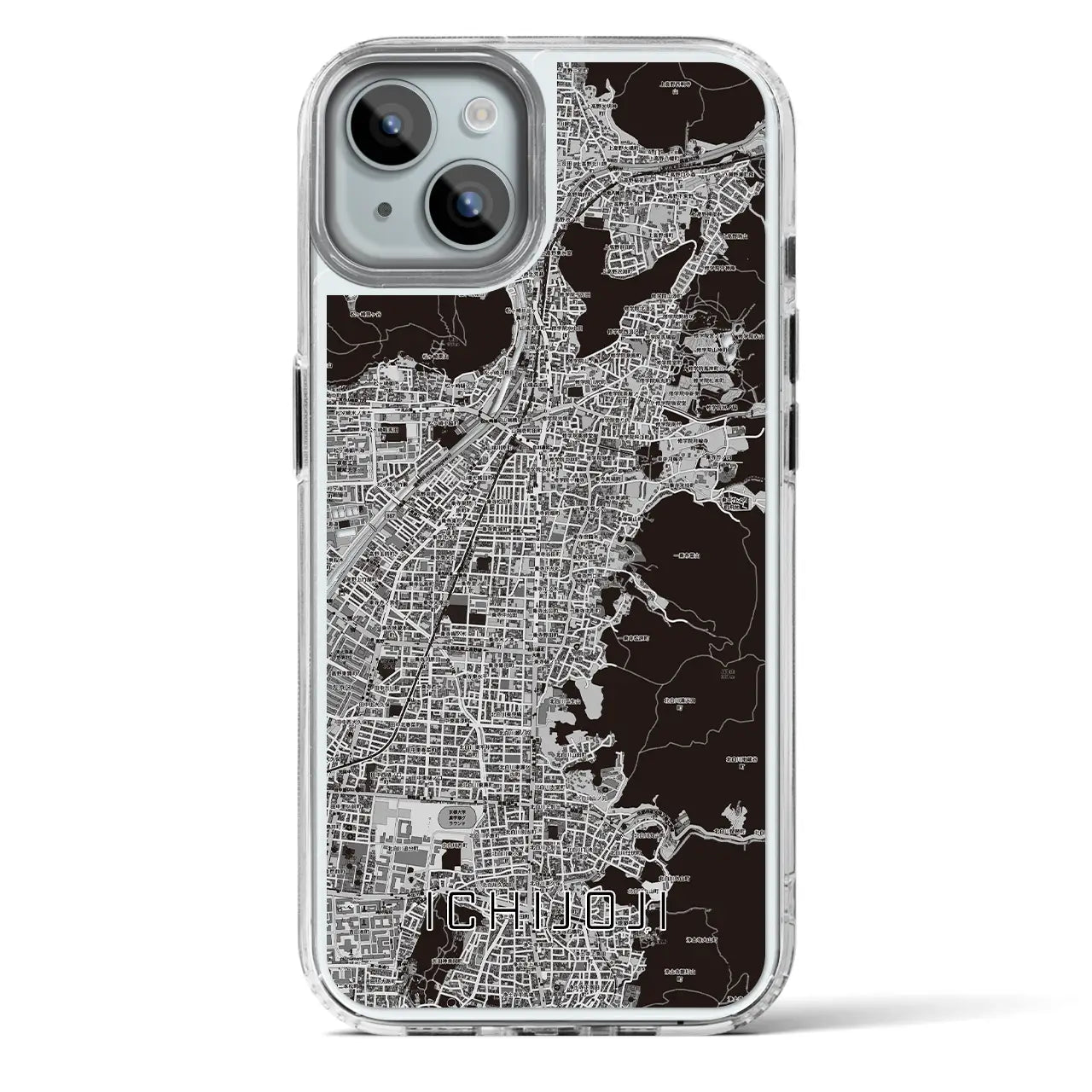 【一乗寺(京都府)】地図柄iPhoneケース(MagSafeタイプ)