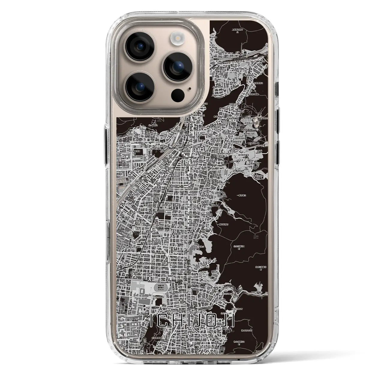 【一乗寺(京都府)】地図柄iPhoneケース(MagSafeタイプ)