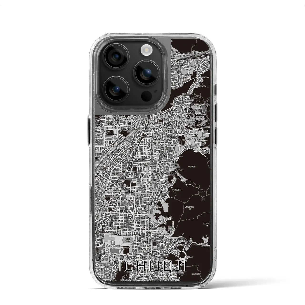 【一乗寺(京都府)】地図柄iPhoneケース(MagSafeタイプ)