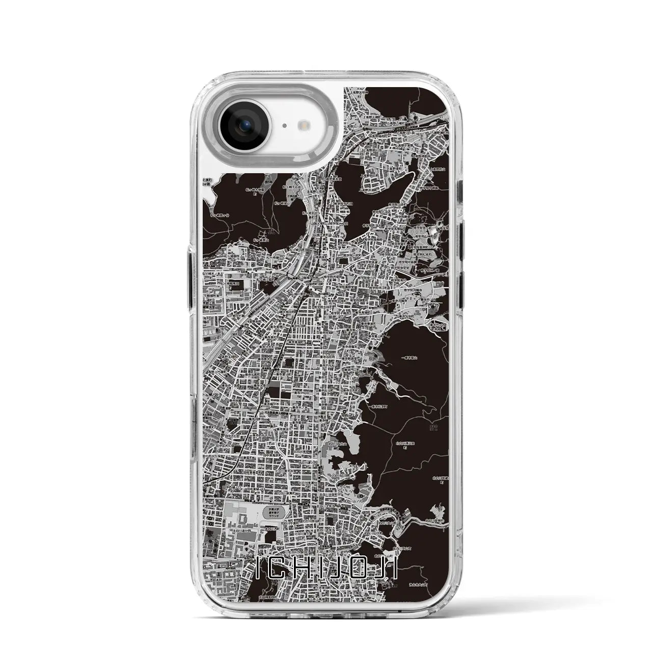 【一乗寺(京都府)】地図柄iPhoneケース(MagSafeタイプ)
