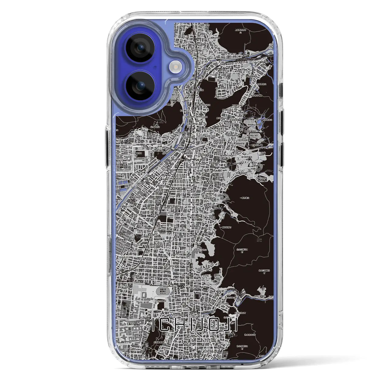 【一乗寺(京都府)】地図柄iPhoneケース(MagSafeタイプ)
