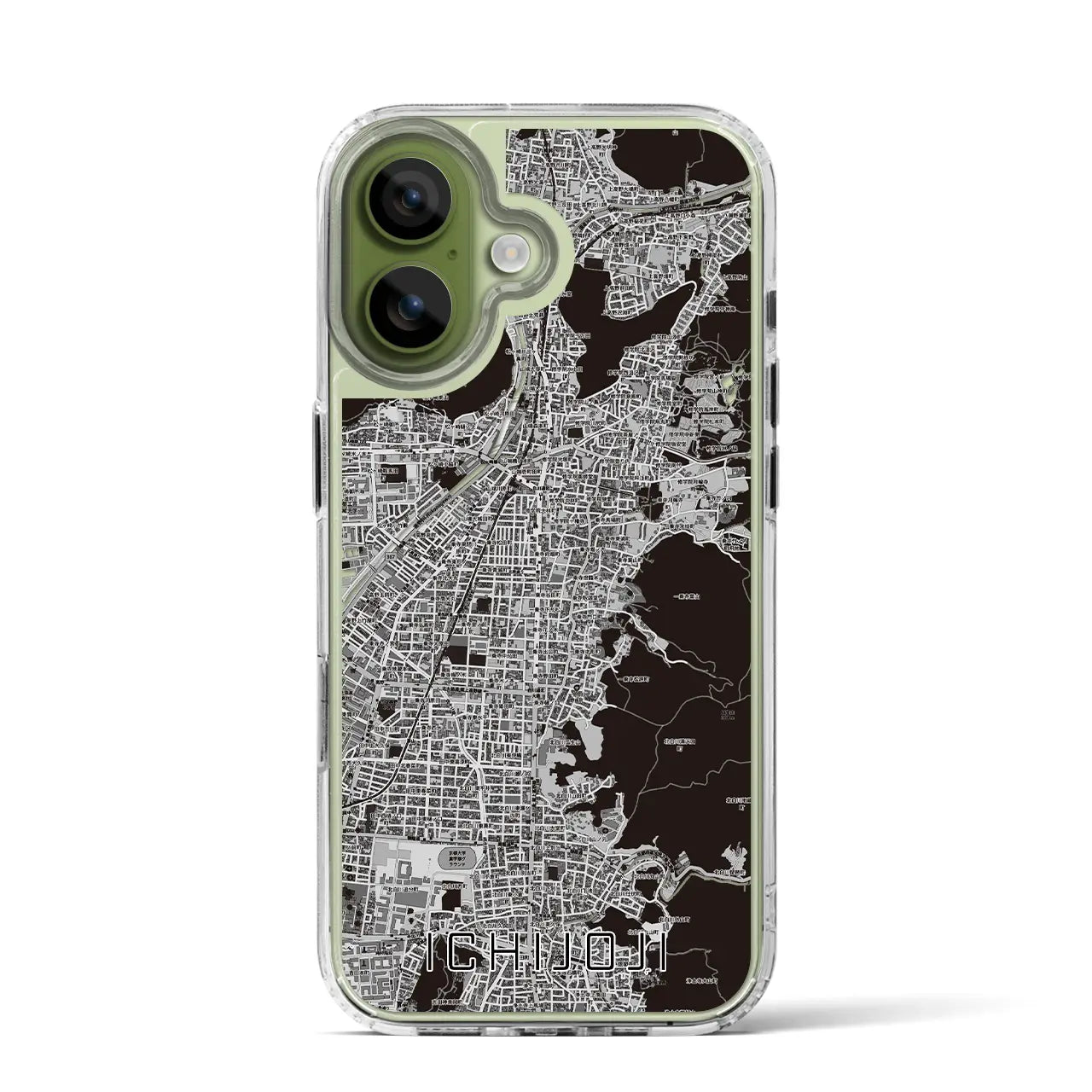 【一乗寺(京都府)】地図柄iPhoneケース(MagSafeタイプ)