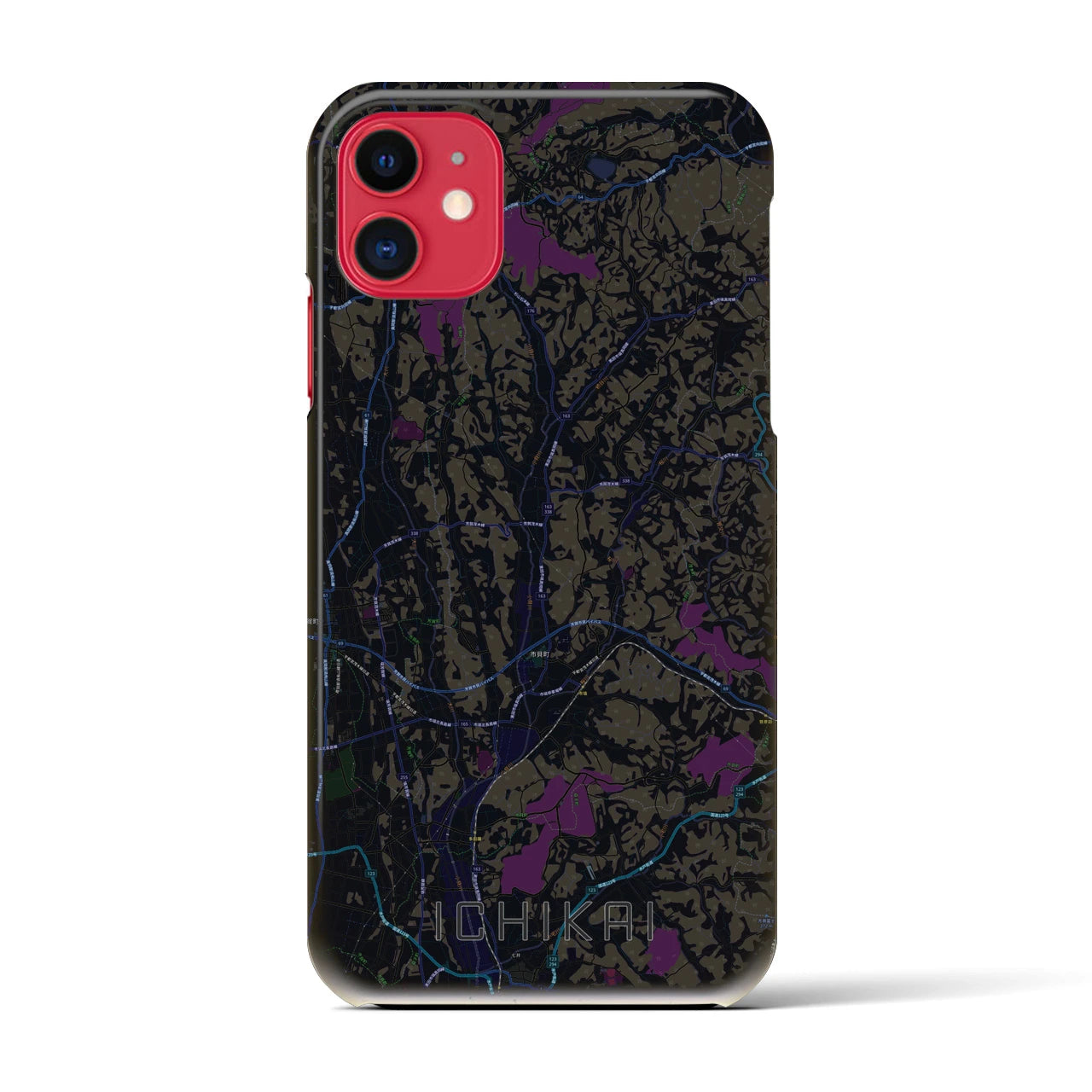 【市貝(栃木県)】地図柄iPhoneケース(バックカバータイプ)