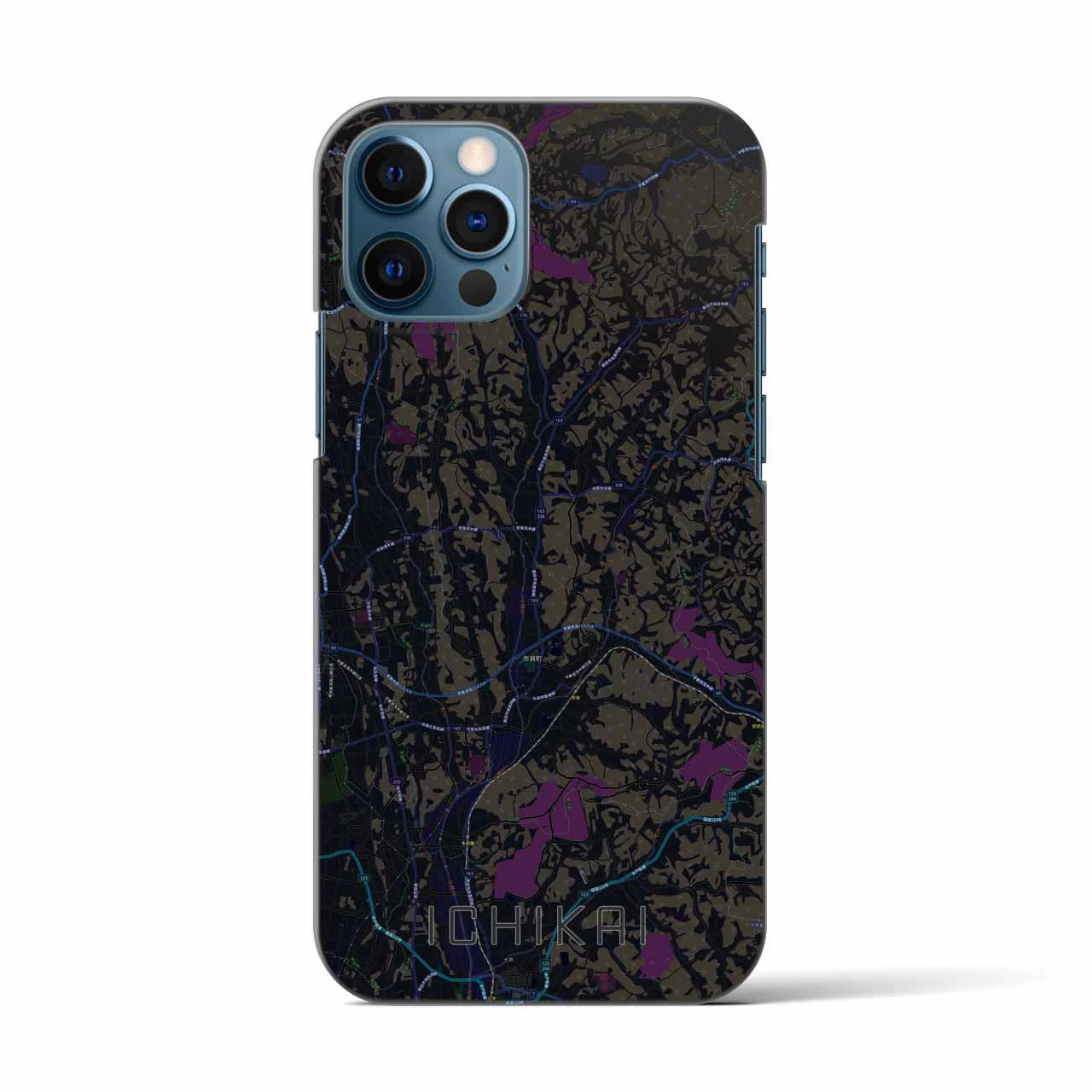 【市貝(栃木県)】地図柄iPhoneケース(バックカバータイプ)