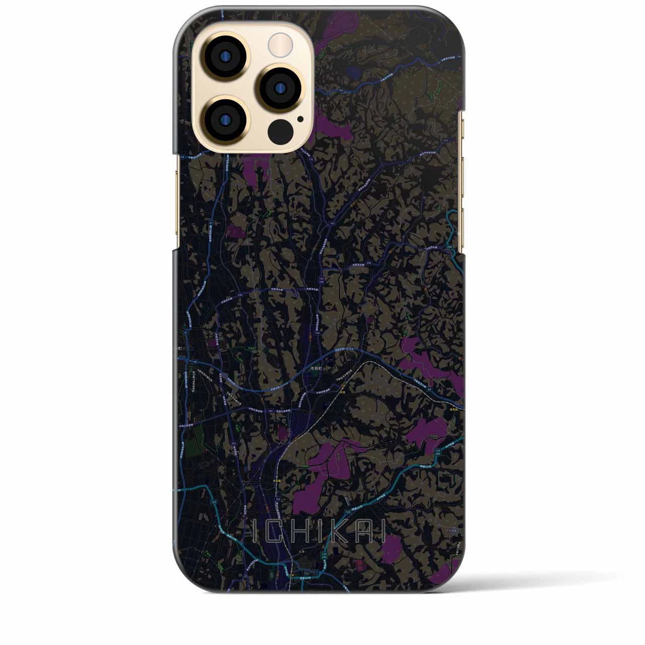 【市貝(栃木県)】地図柄iPhoneケース(バックカバータイプ)