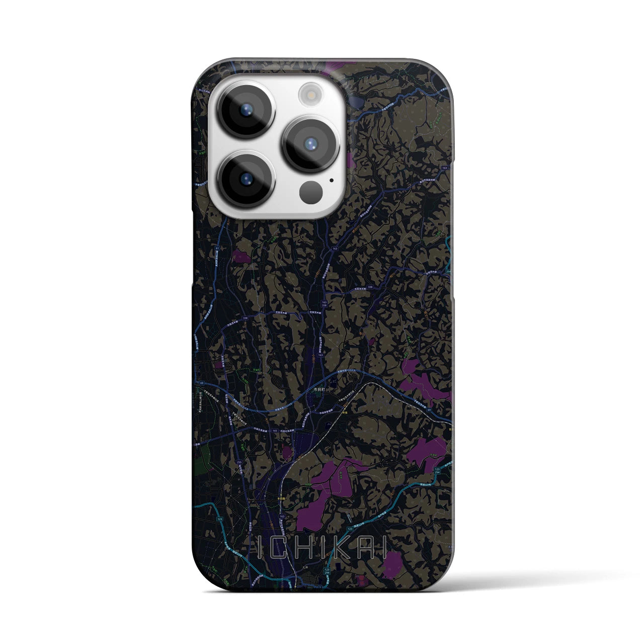 【市貝(栃木県)】地図柄iPhoneケース(バックカバータイプ)