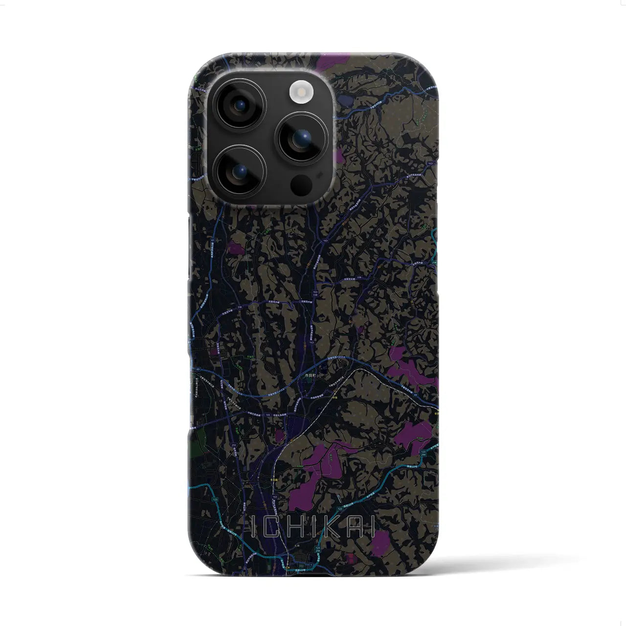 【市貝(栃木県)】地図柄iPhoneケース(バックカバータイプ)