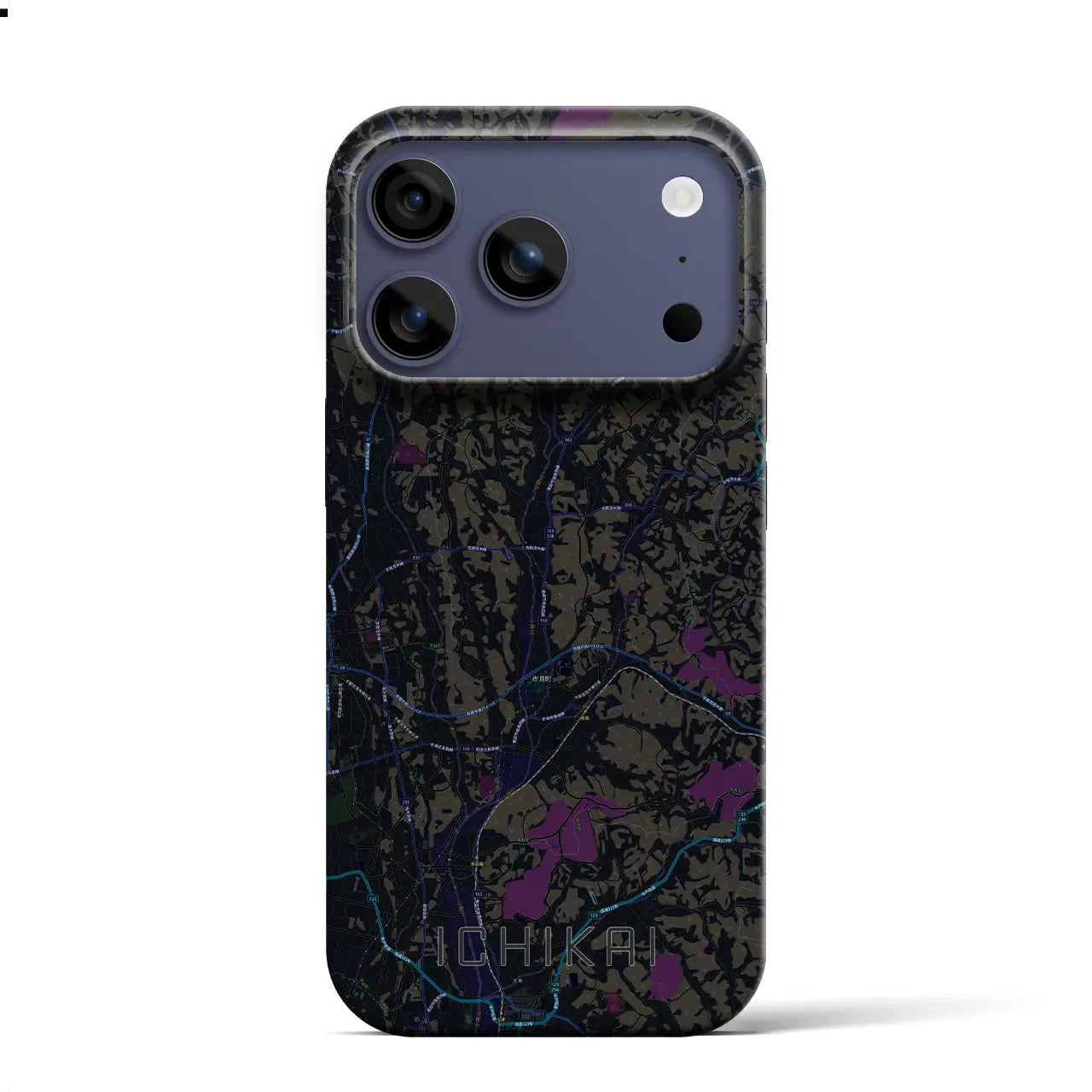 【市貝(栃木県)】地図柄iPhoneケース(バックカバータイプ)