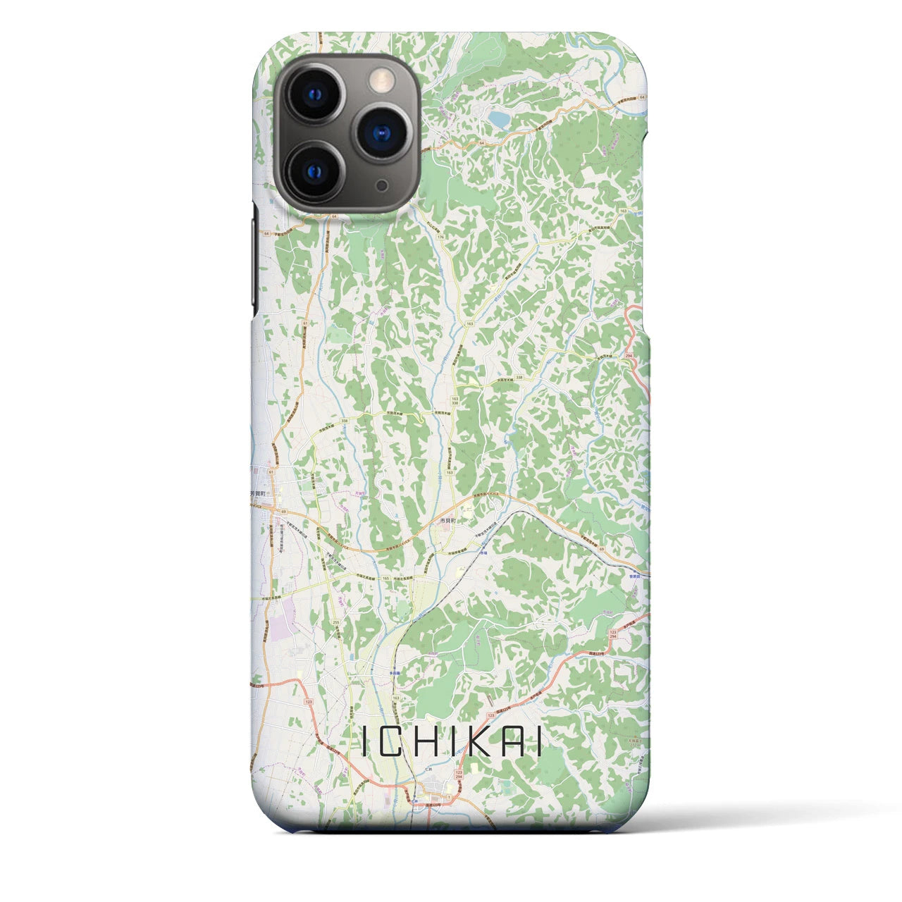 【市貝(栃木県)】地図柄iPhoneケース(バックカバータイプ)