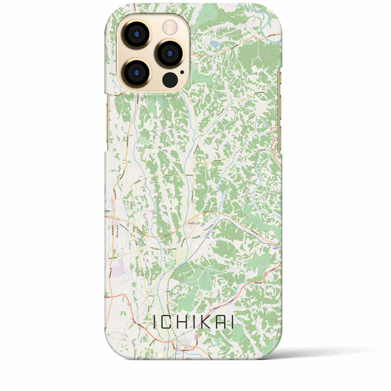 【市貝(栃木県)】地図柄iPhoneケース(バックカバータイプ)