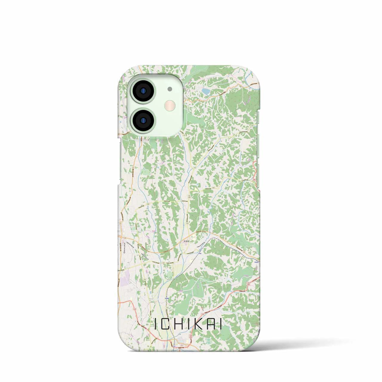 【市貝(栃木県)】地図柄iPhoneケース(バックカバータイプ)