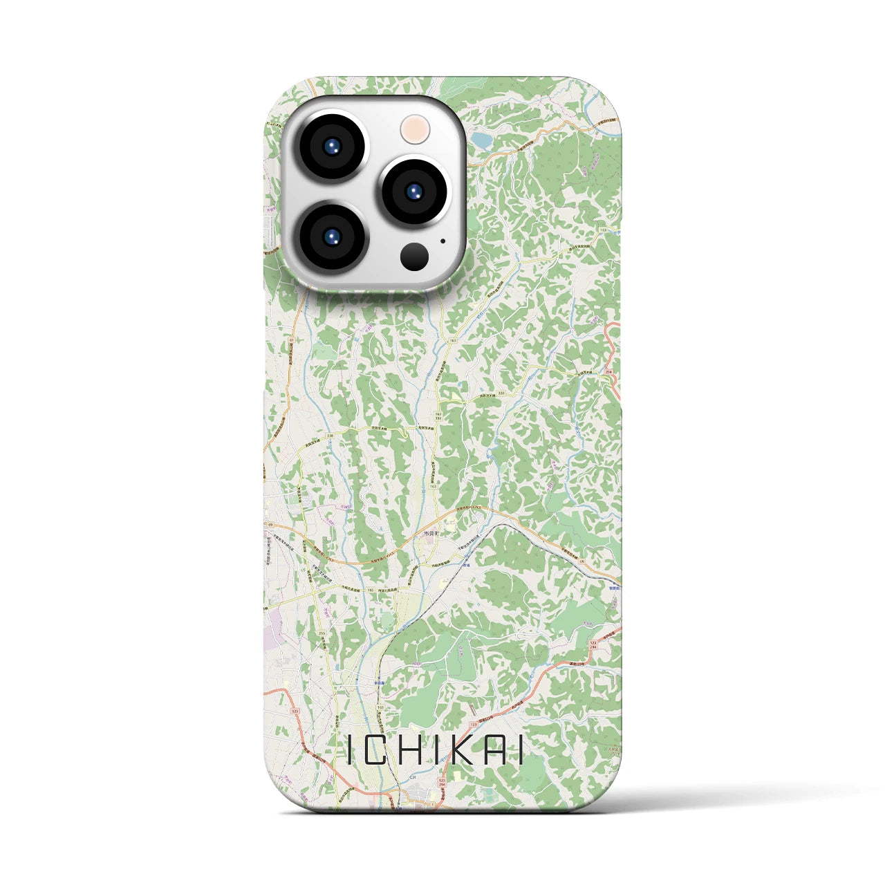 【市貝(栃木県)】地図柄iPhoneケース(バックカバータイプ)