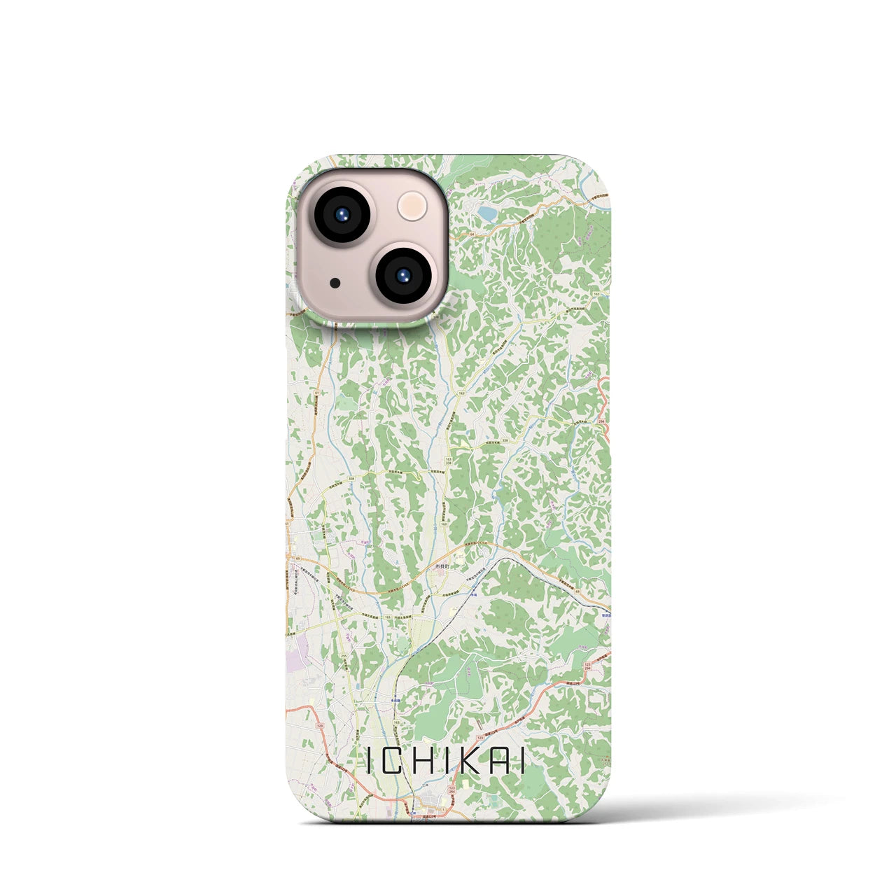 【市貝(栃木県)】地図柄iPhoneケース(バックカバータイプ)