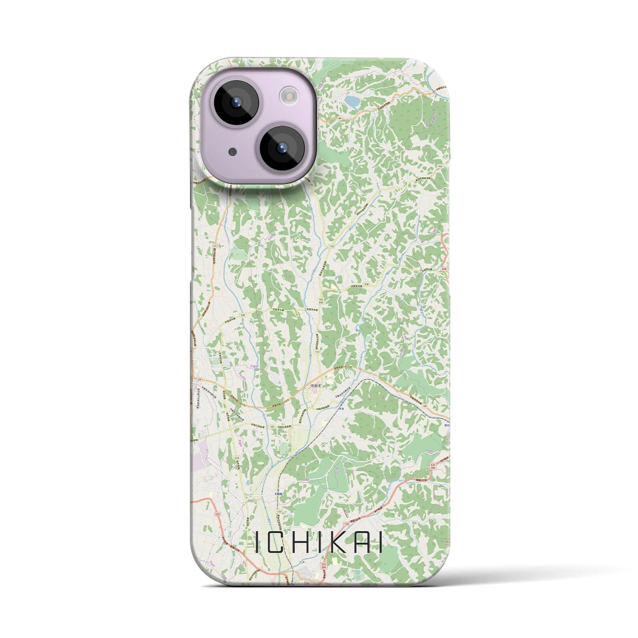 【市貝(栃木県)】地図柄iPhoneケース(バックカバータイプ)