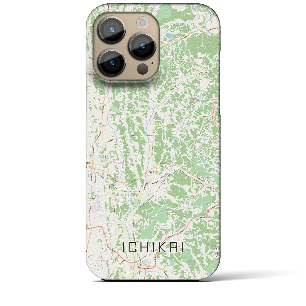 【市貝(栃木県)】地図柄iPhoneケース(バックカバータイプ)