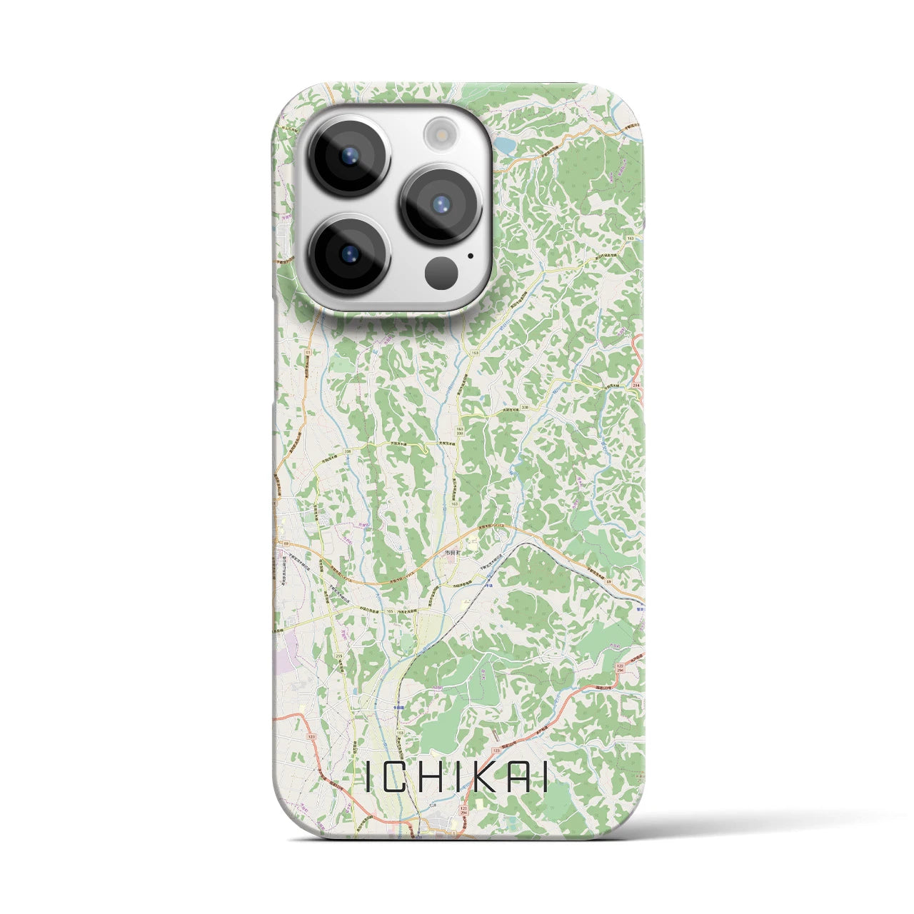 【市貝(栃木県)】地図柄iPhoneケース(バックカバータイプ)