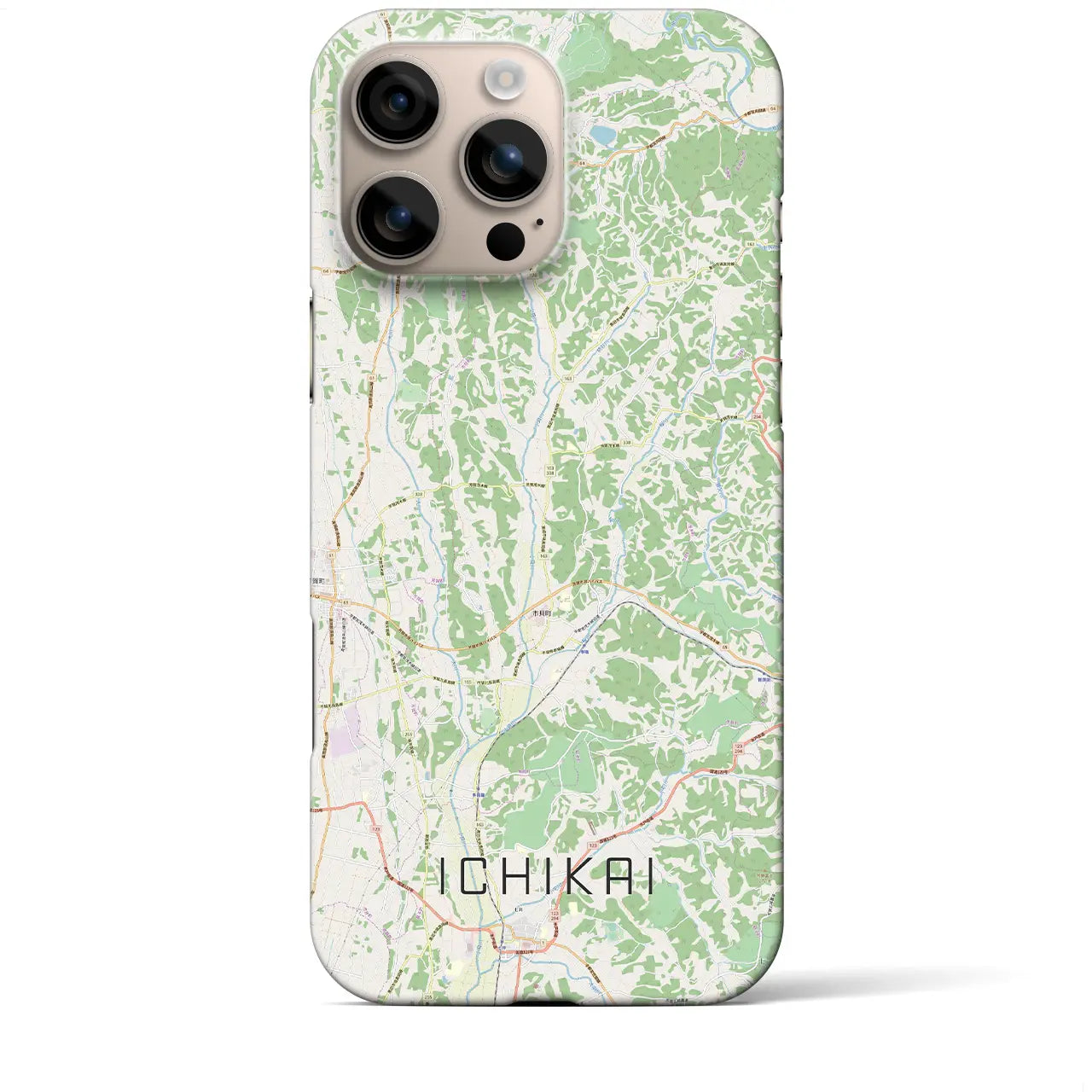【市貝(栃木県)】地図柄iPhoneケース(バックカバータイプ)