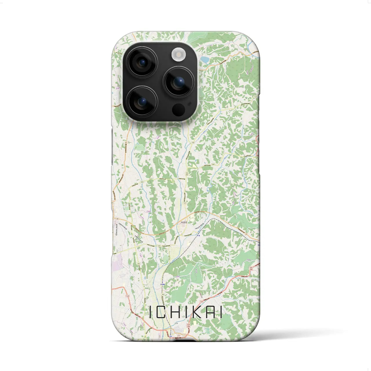 【市貝(栃木県)】地図柄iPhoneケース(バックカバータイプ)