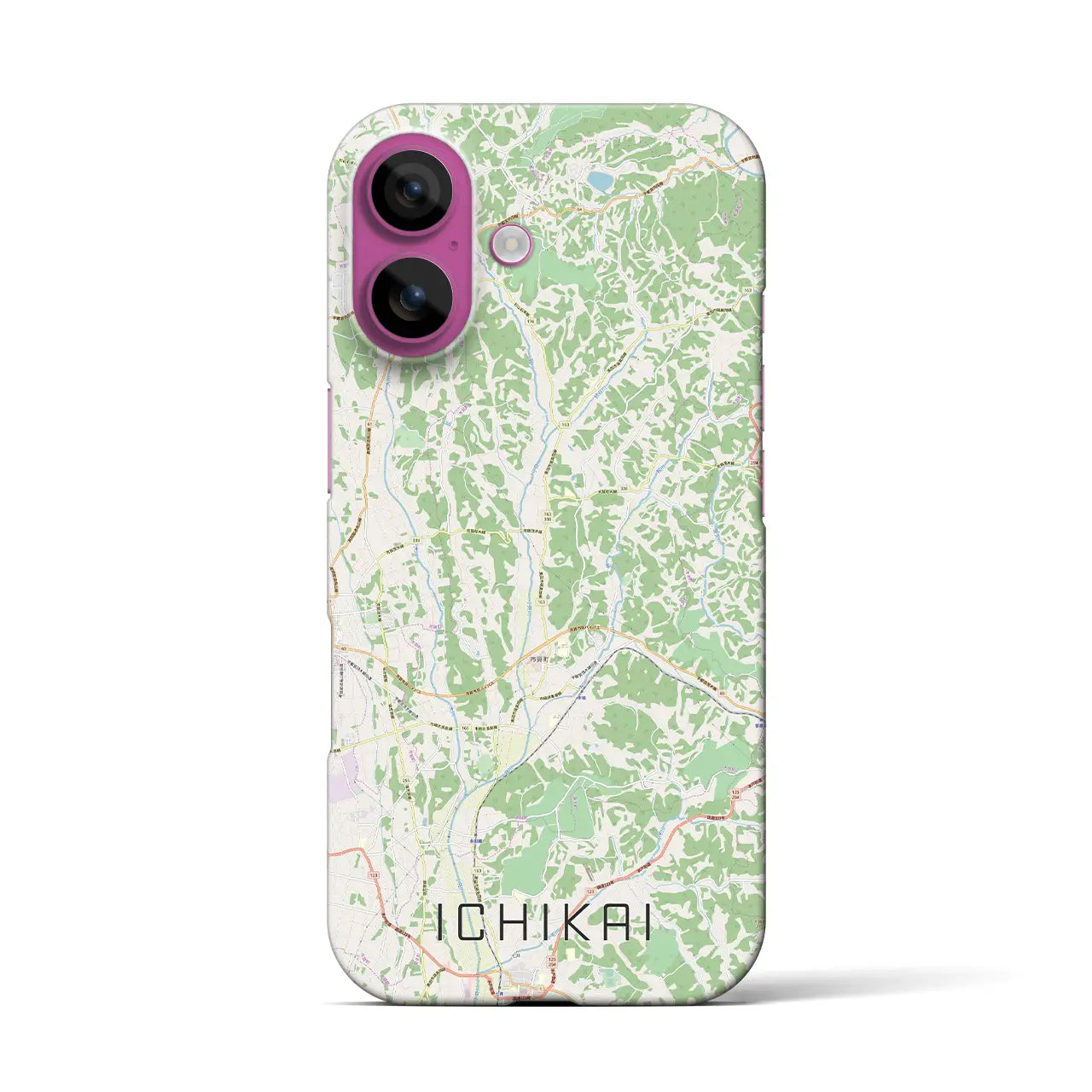【市貝(栃木県)】地図柄iPhoneケース(バックカバータイプ)