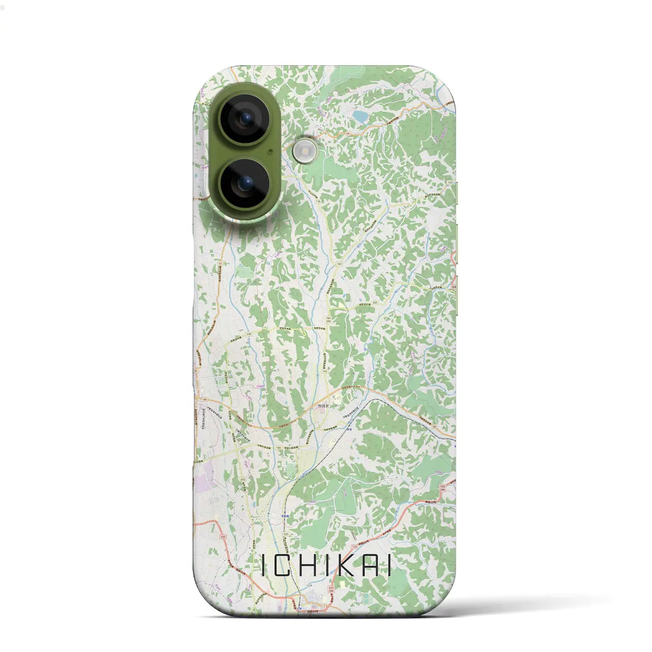 【市貝(栃木県)】地図柄iPhoneケース(バックカバータイプ)