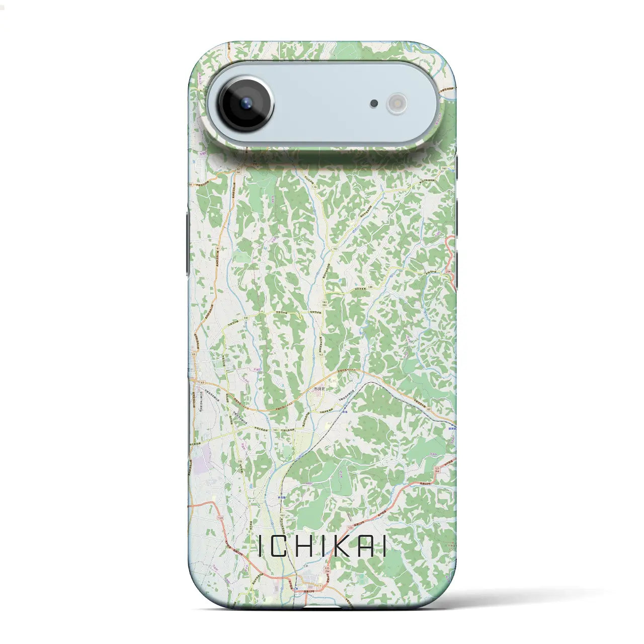 【市貝(栃木県)】地図柄iPhoneケース(バックカバータイプ)ナチュラル・iPhone 17 Pro Max 用