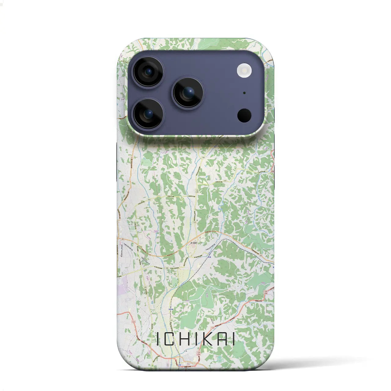 【市貝(栃木県)】地図柄iPhoneケース(バックカバータイプ)