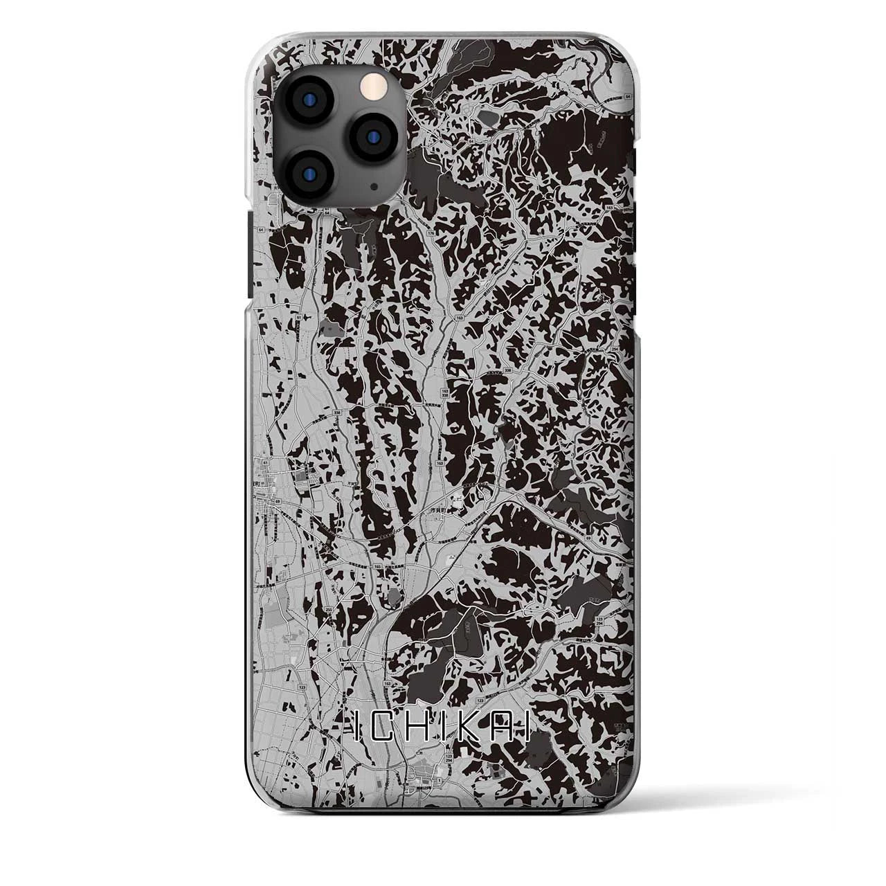 【市貝(栃木県)】地図柄iPhoneケース(クリアタイプ)