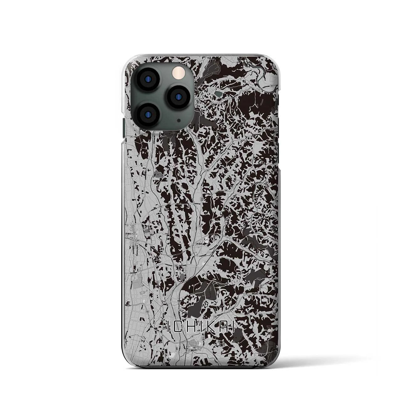 【市貝(栃木県)】地図柄iPhoneケース(クリアタイプ)