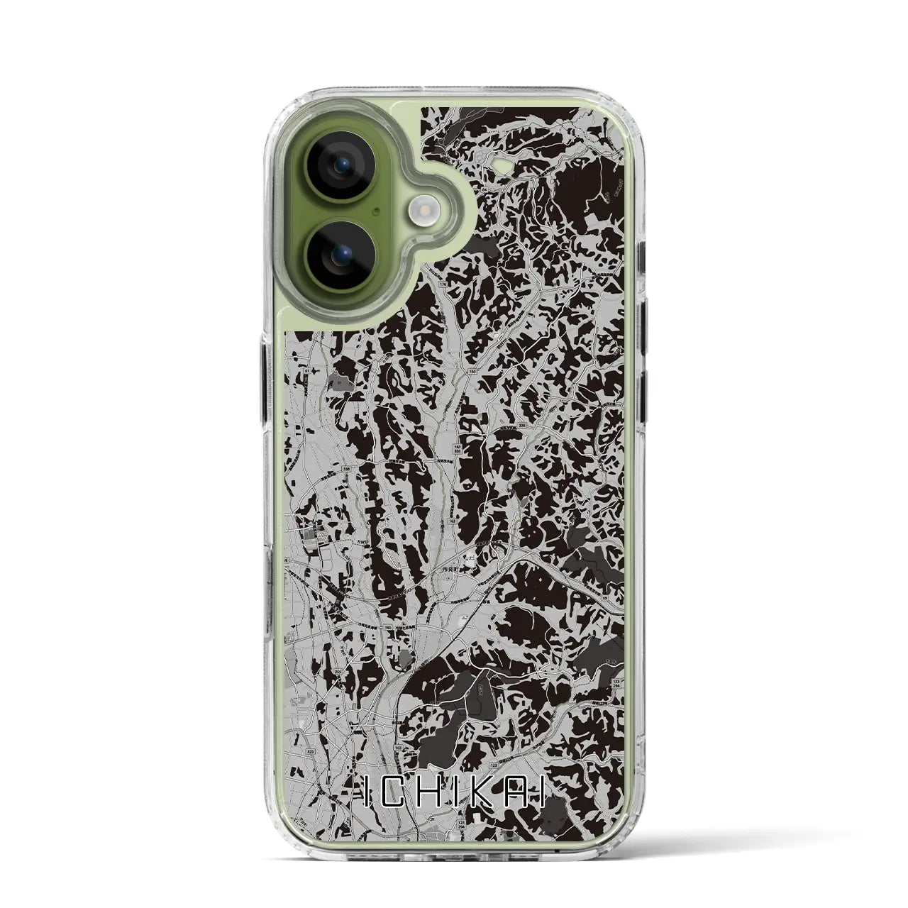 【市貝(栃木県)】地図柄iPhoneケース(MagSafeタイプ)