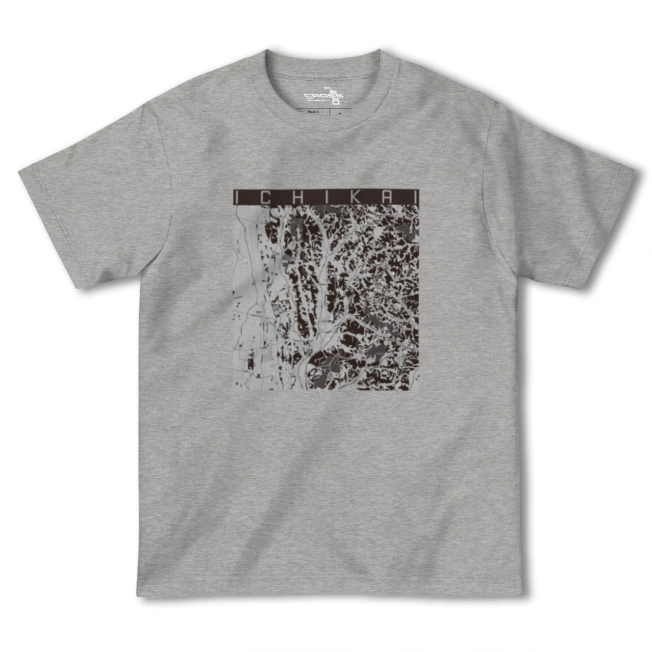 【市貝(栃木県)】地図柄ヘビーウェイトTシャツ