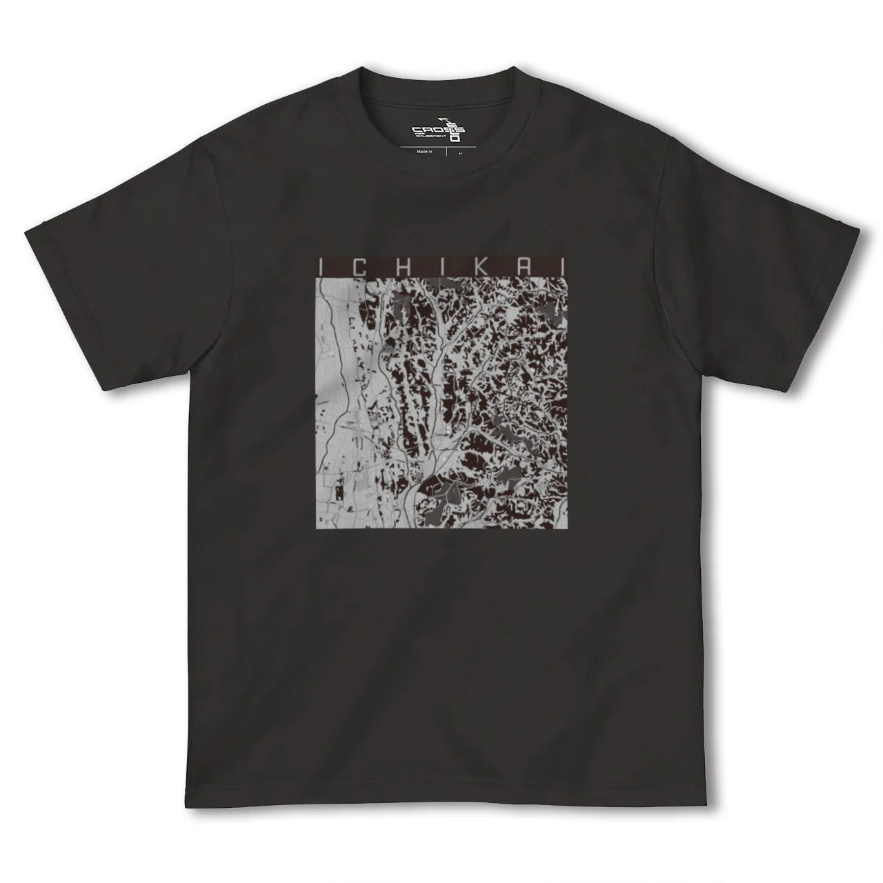 【市貝(栃木県)】地図柄ヘビーウェイトTシャツ