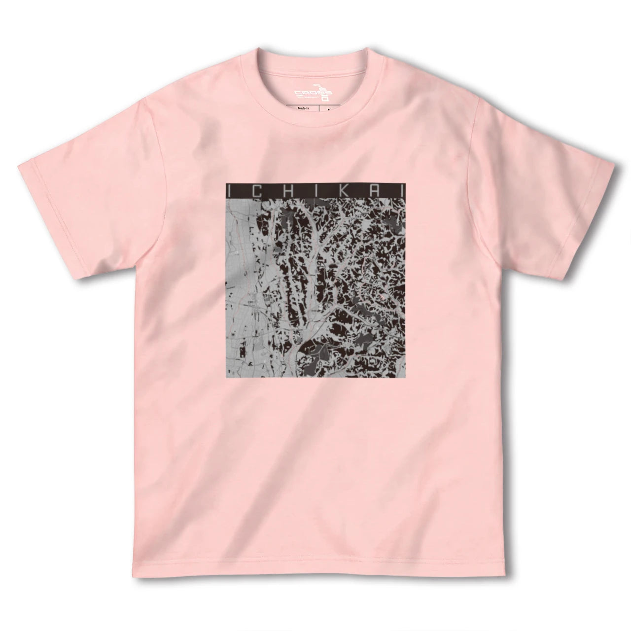 【市貝(栃木県)】地図柄ヘビーウェイトTシャツ