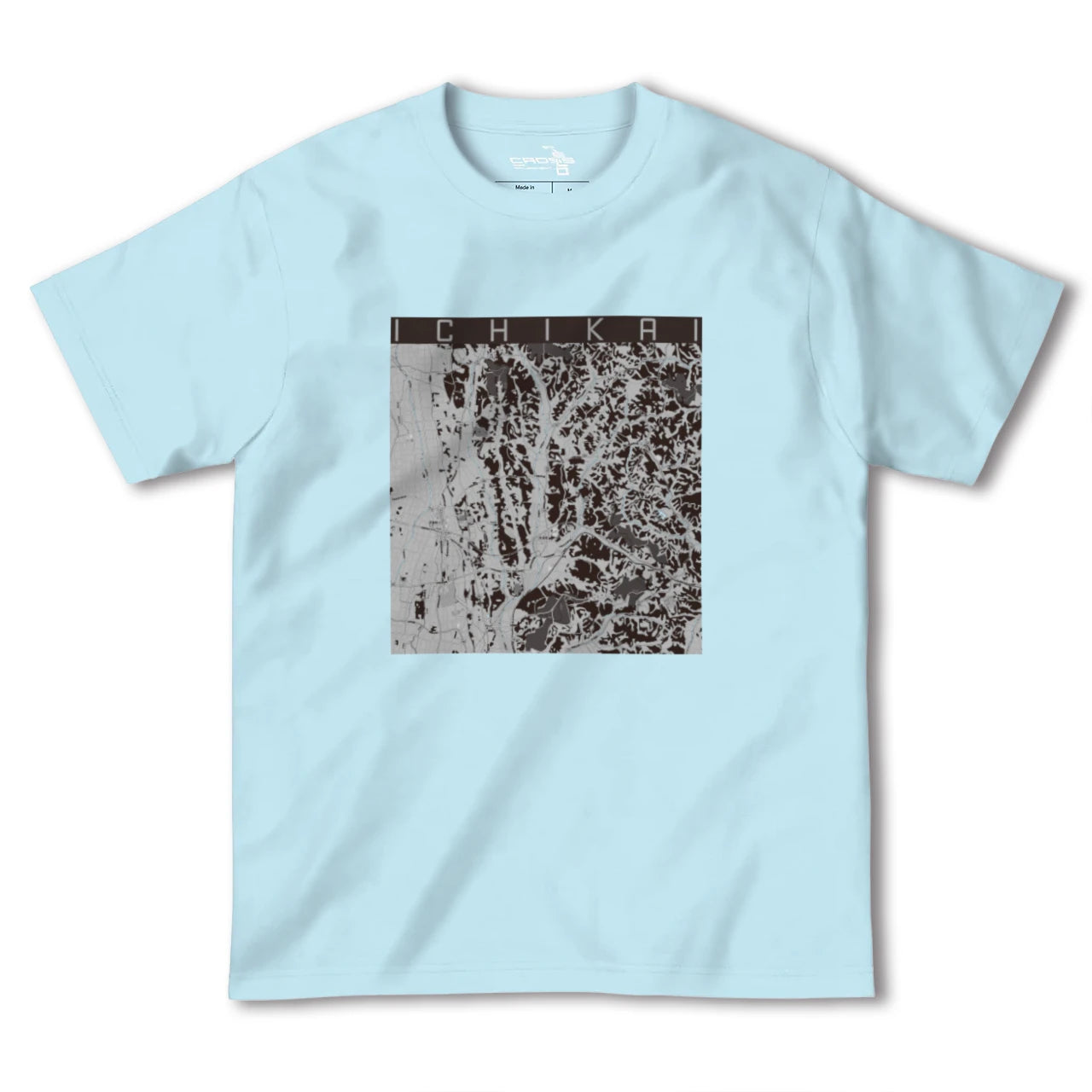 【市貝(栃木県)】地図柄ヘビーウェイトTシャツ