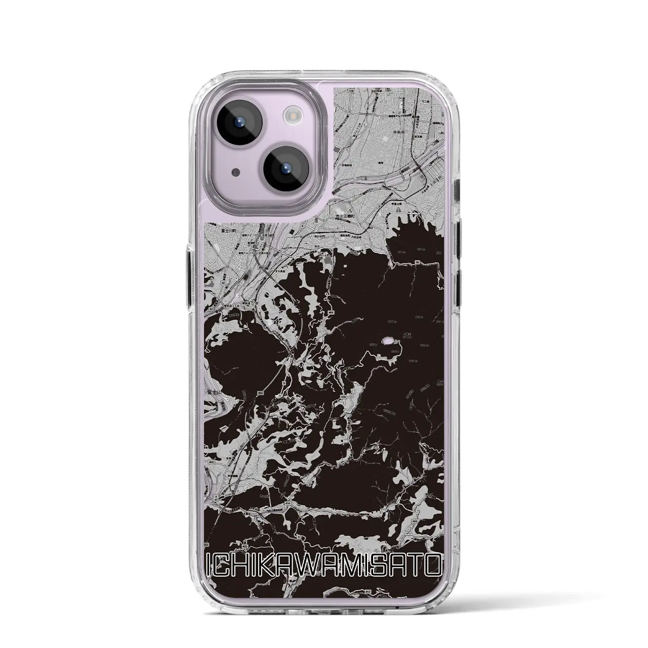 【市川三郷(山梨県)】地図柄iPhoneケース(MagSafeタイプ)