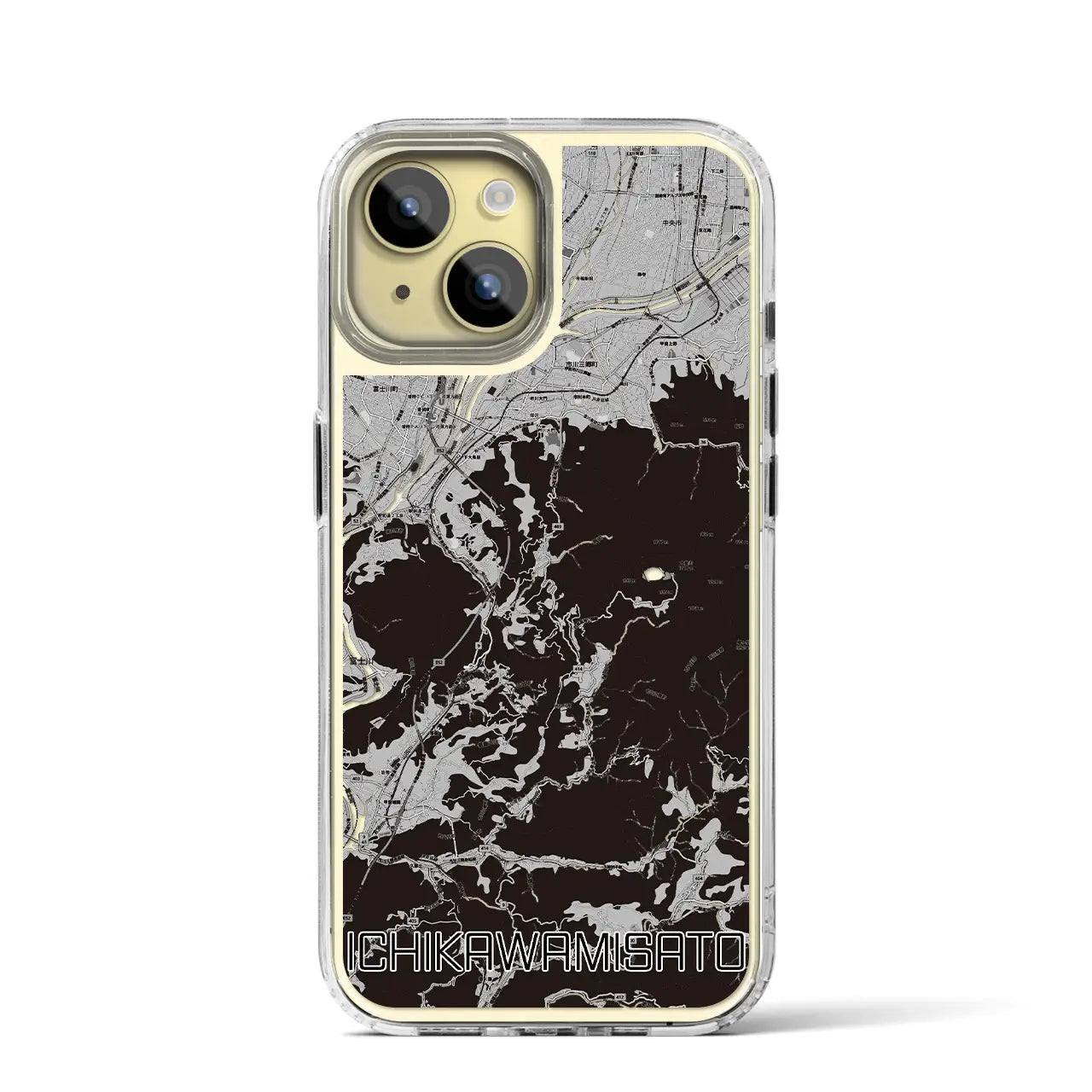 【市川三郷(山梨県)】地図柄iPhoneケース(MagSafeタイプ)