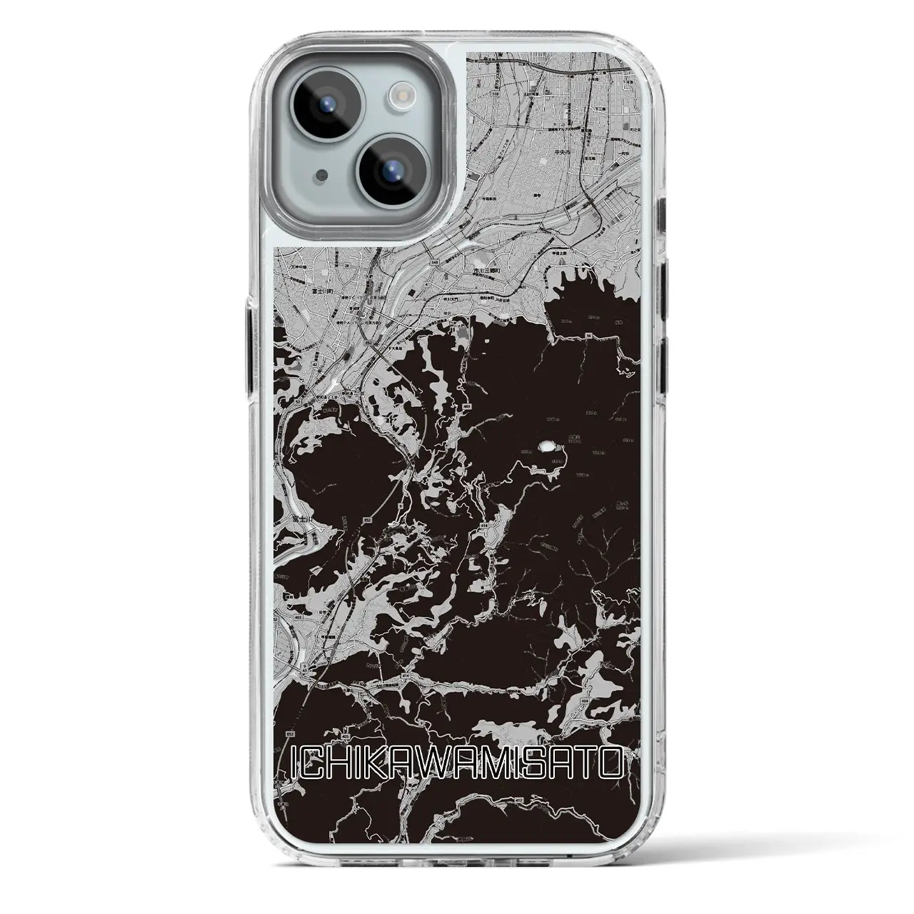 【市川三郷(山梨県)】地図柄iPhoneケース(MagSafeタイプ)