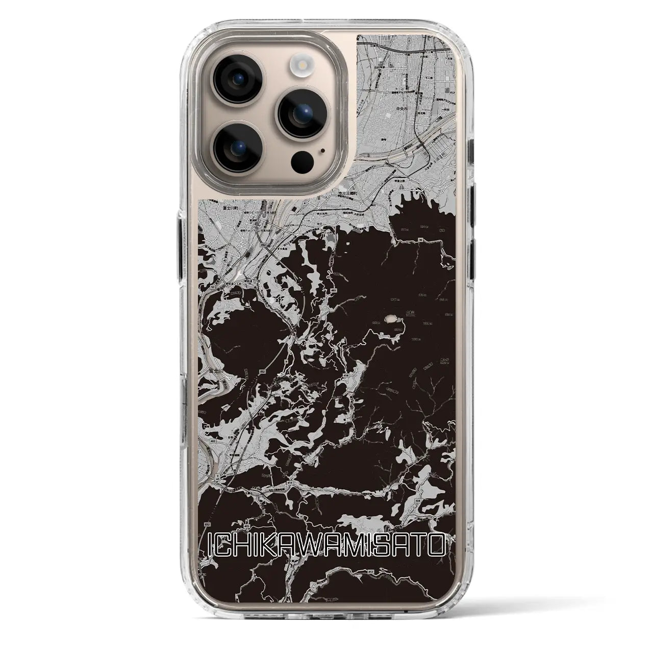 【市川三郷(山梨県)】地図柄iPhoneケース(MagSafeタイプ)