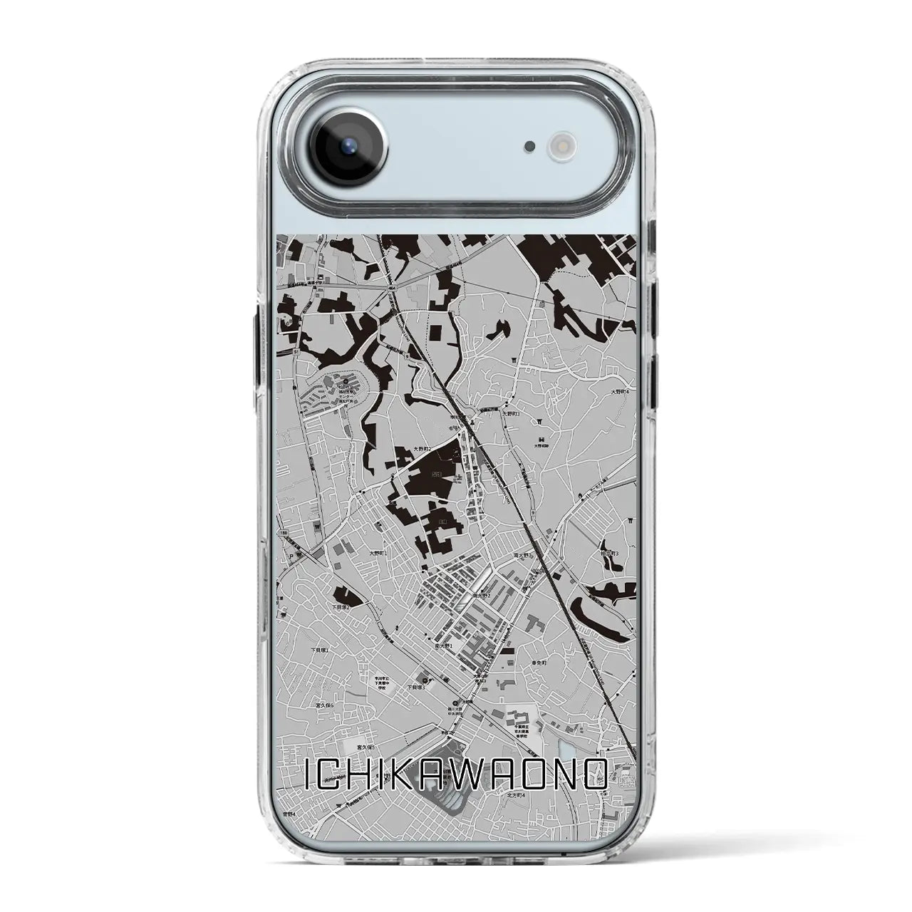 【市川大野(千葉県)】地図柄iPhoneケース(MagSafeタイプ)