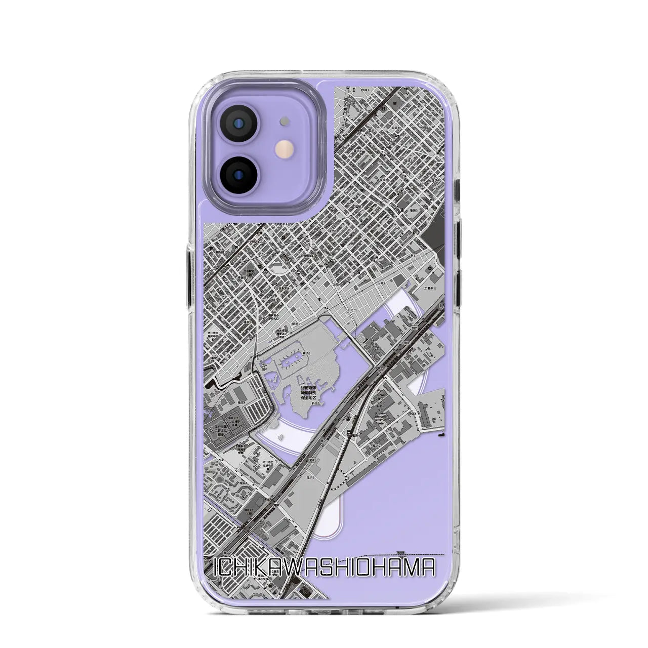 【市川塩浜(千葉県)】地図柄iPhoneケース(MagSafeタイプ)