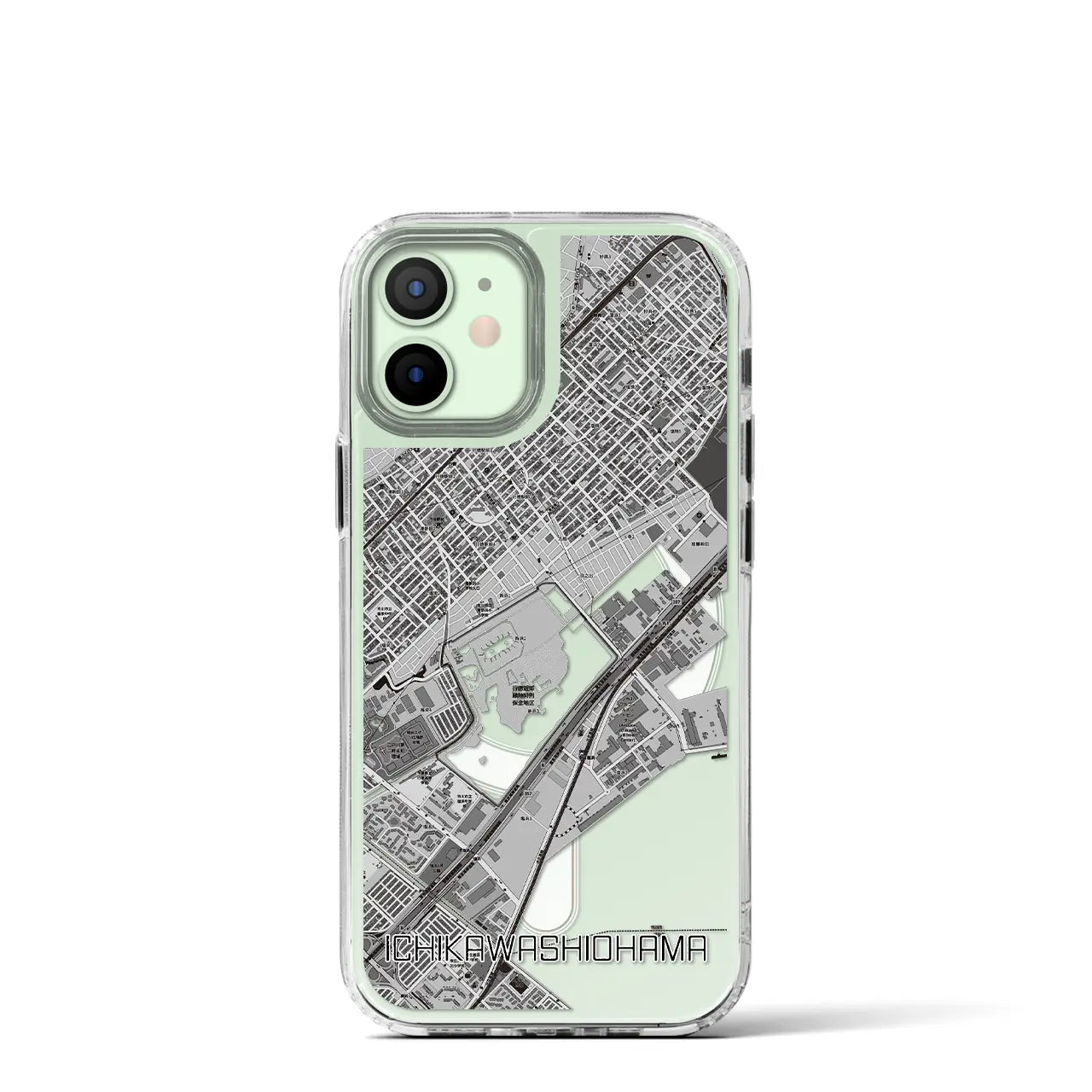 【市川塩浜(千葉県)】地図柄iPhoneケース(MagSafeタイプ)
